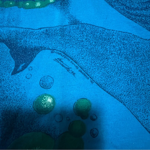 Vintage single stitch AOP underwear whale dolphin print size large 1992 Hanes - Picture 9 of 12